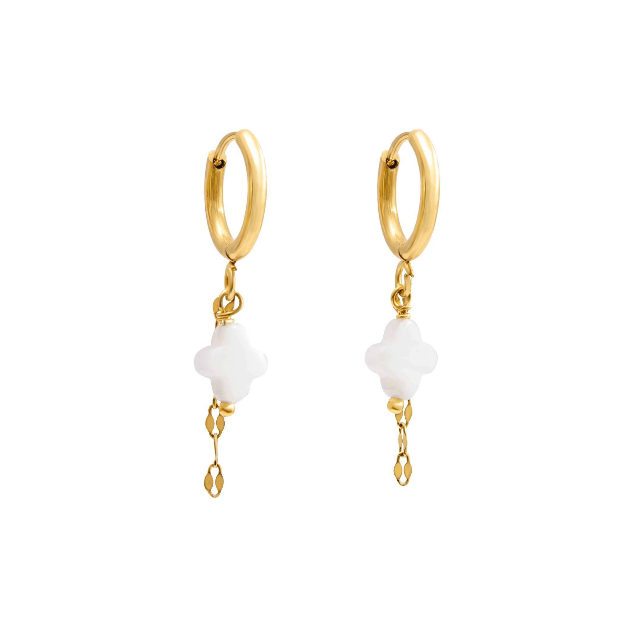 Créoles twist trèfle