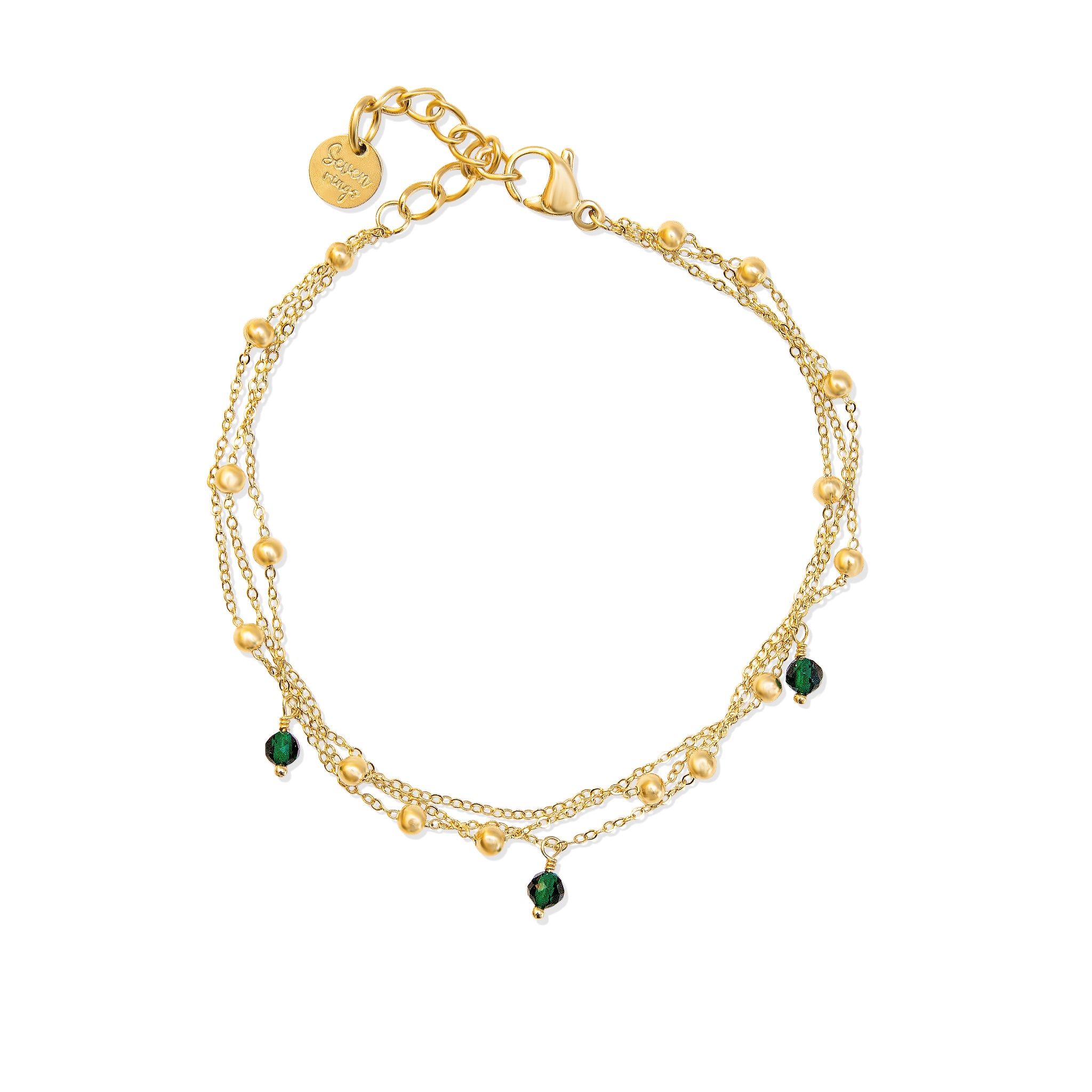 Bracelet triple pierre