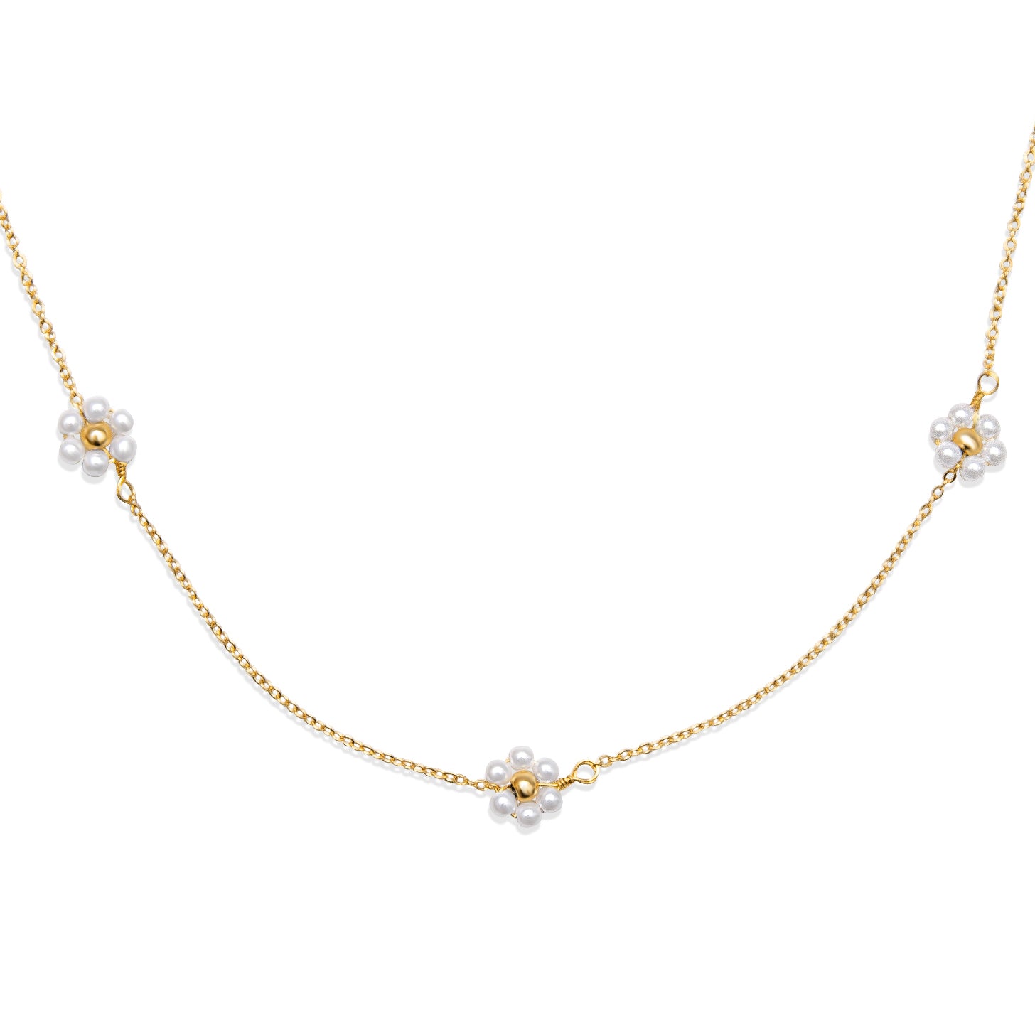 Collier 3 fleurs