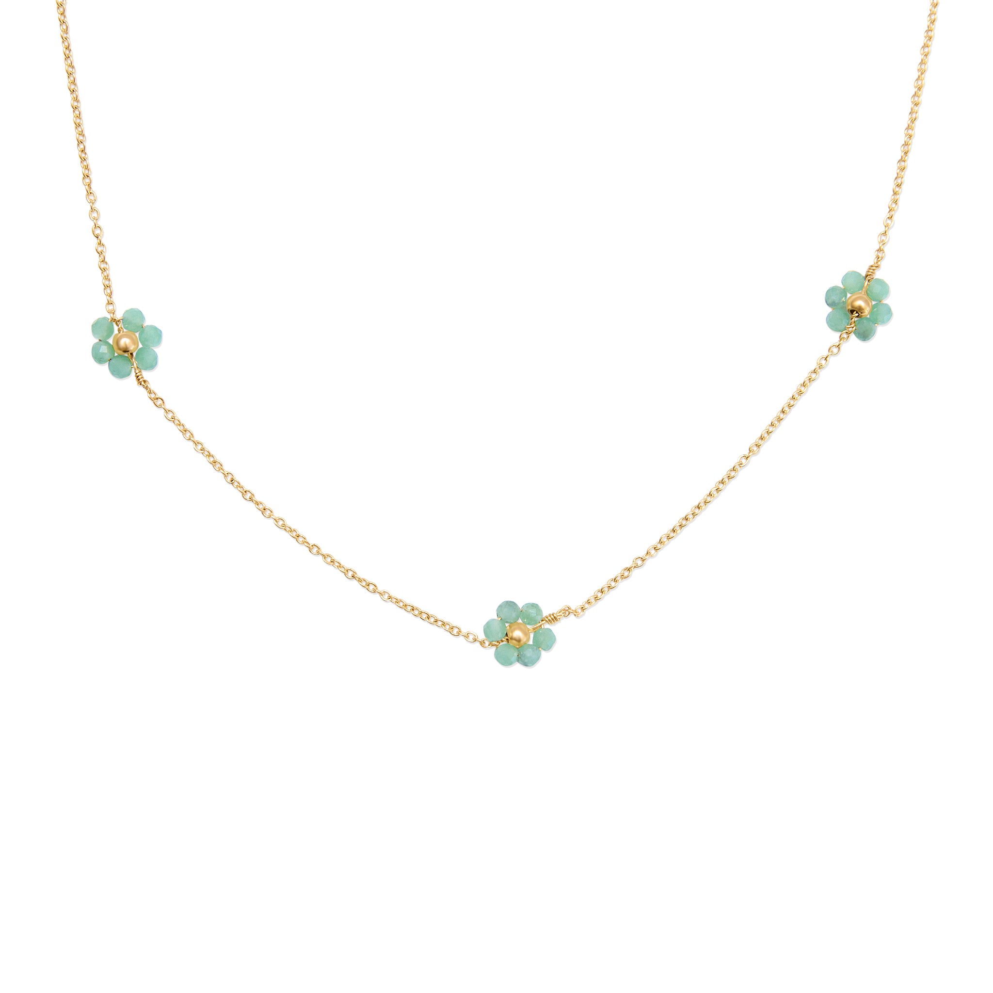 Collier 3 fleurs
