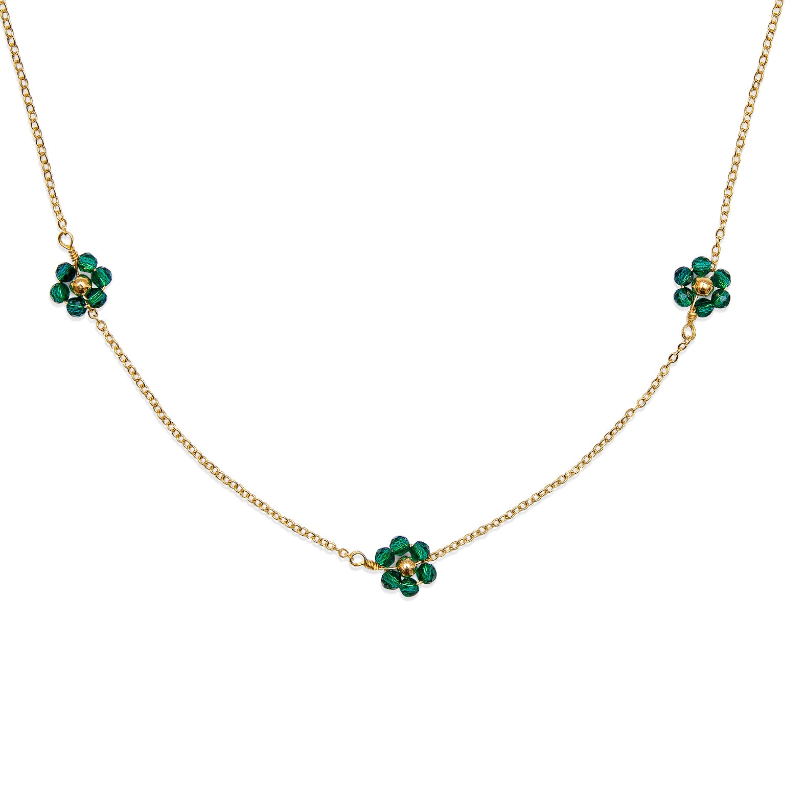 Collier 3 fleurs