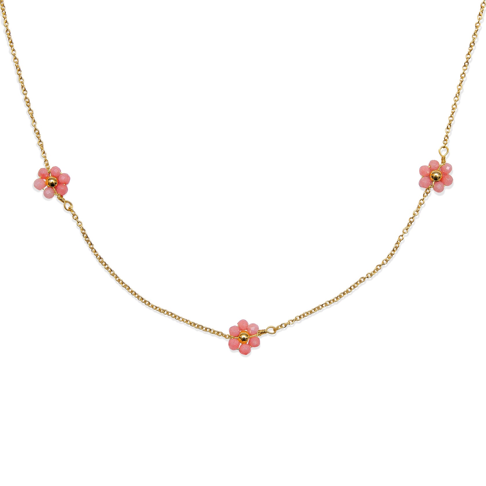 Collier 3 fleurs