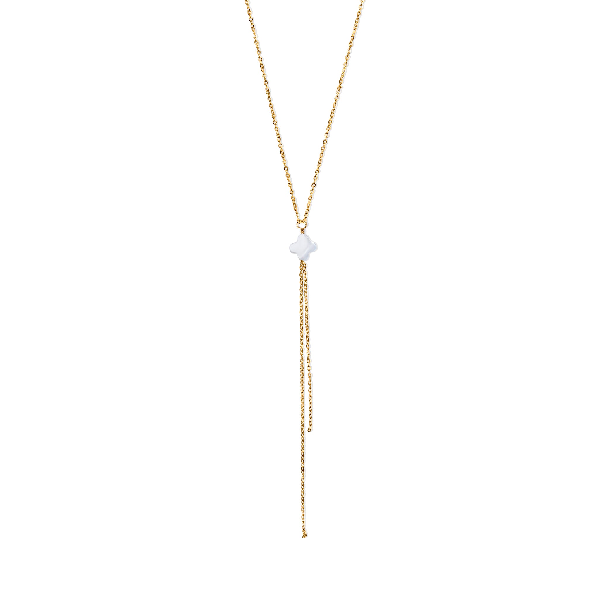 Collier Y Trèfle nacre