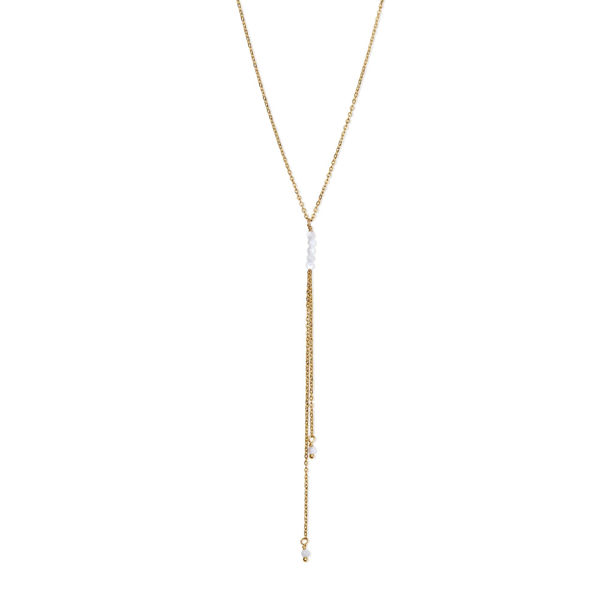 Collier Y pierre