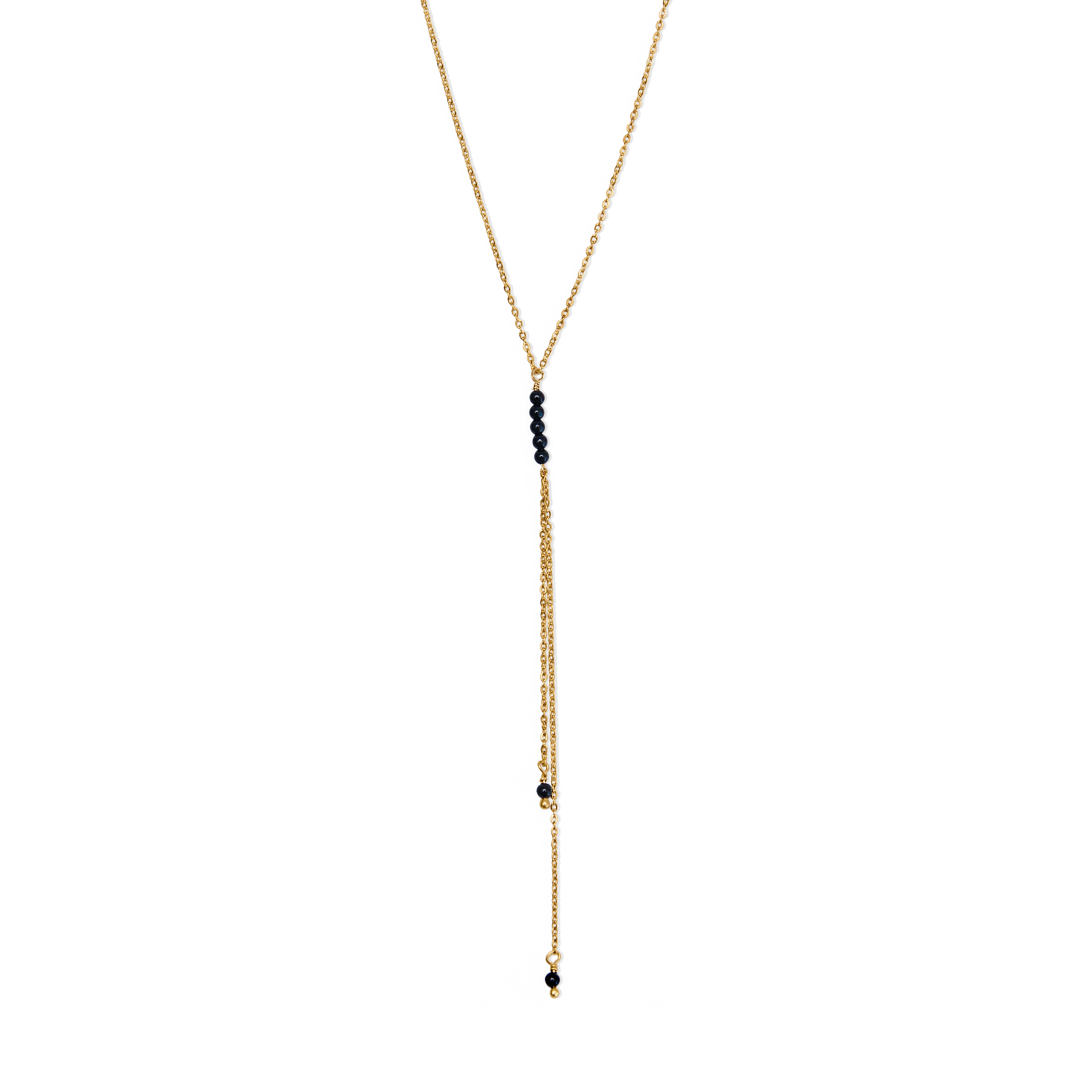 Collier Y pierre