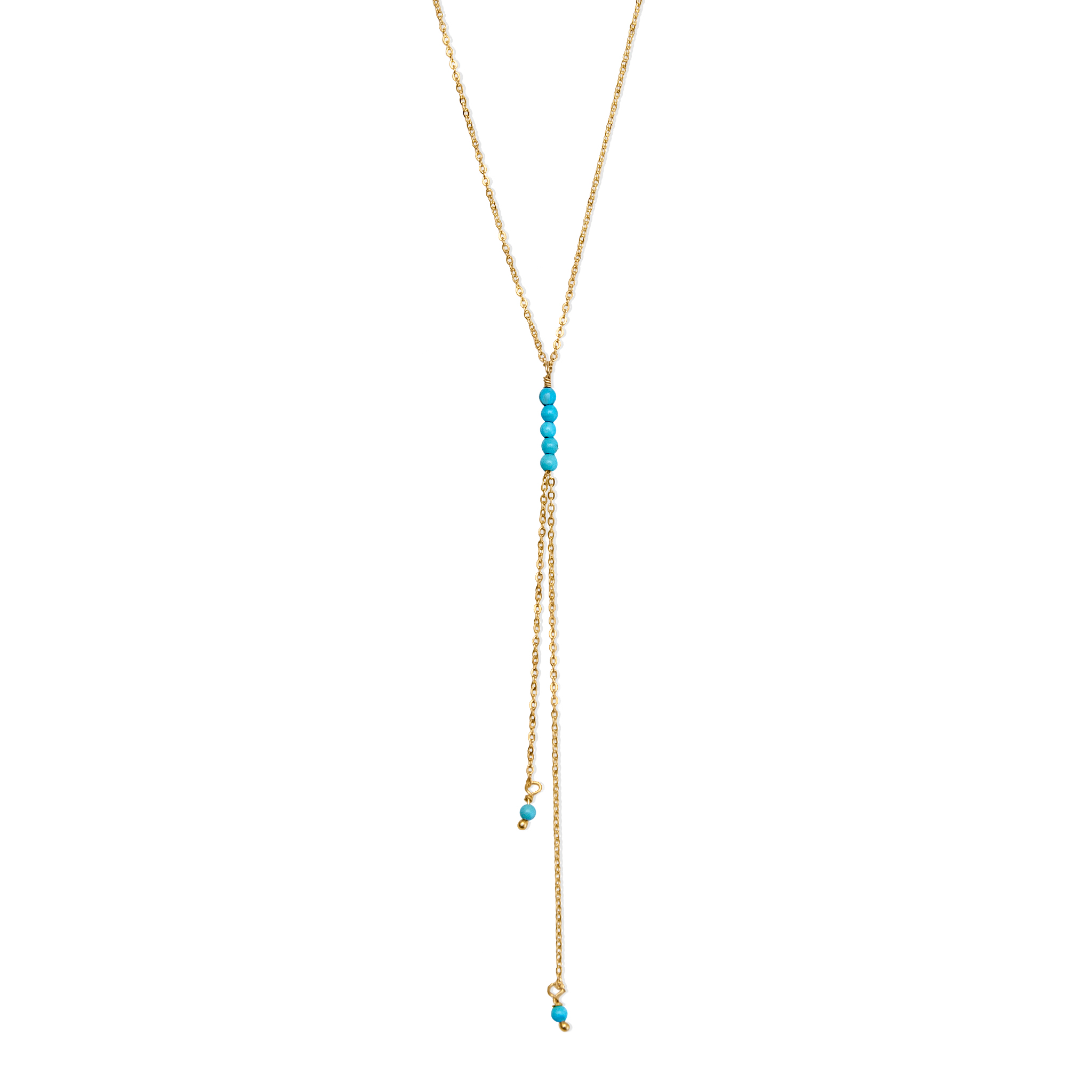 Collier Y pierre