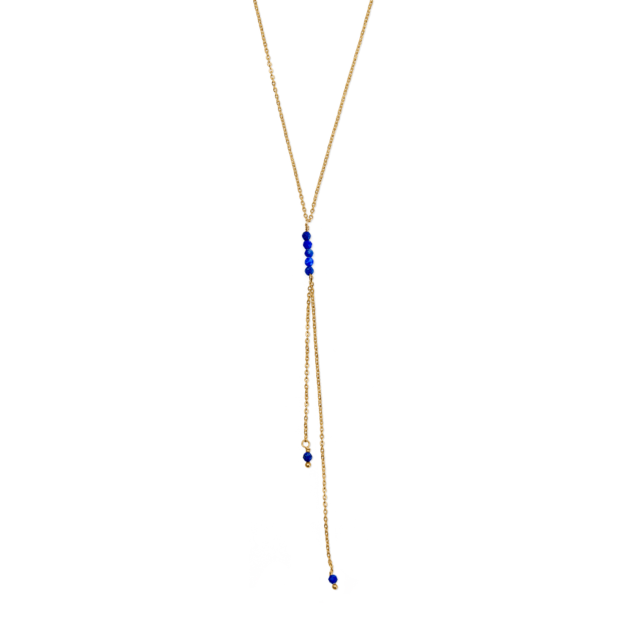 Collier Y pierre