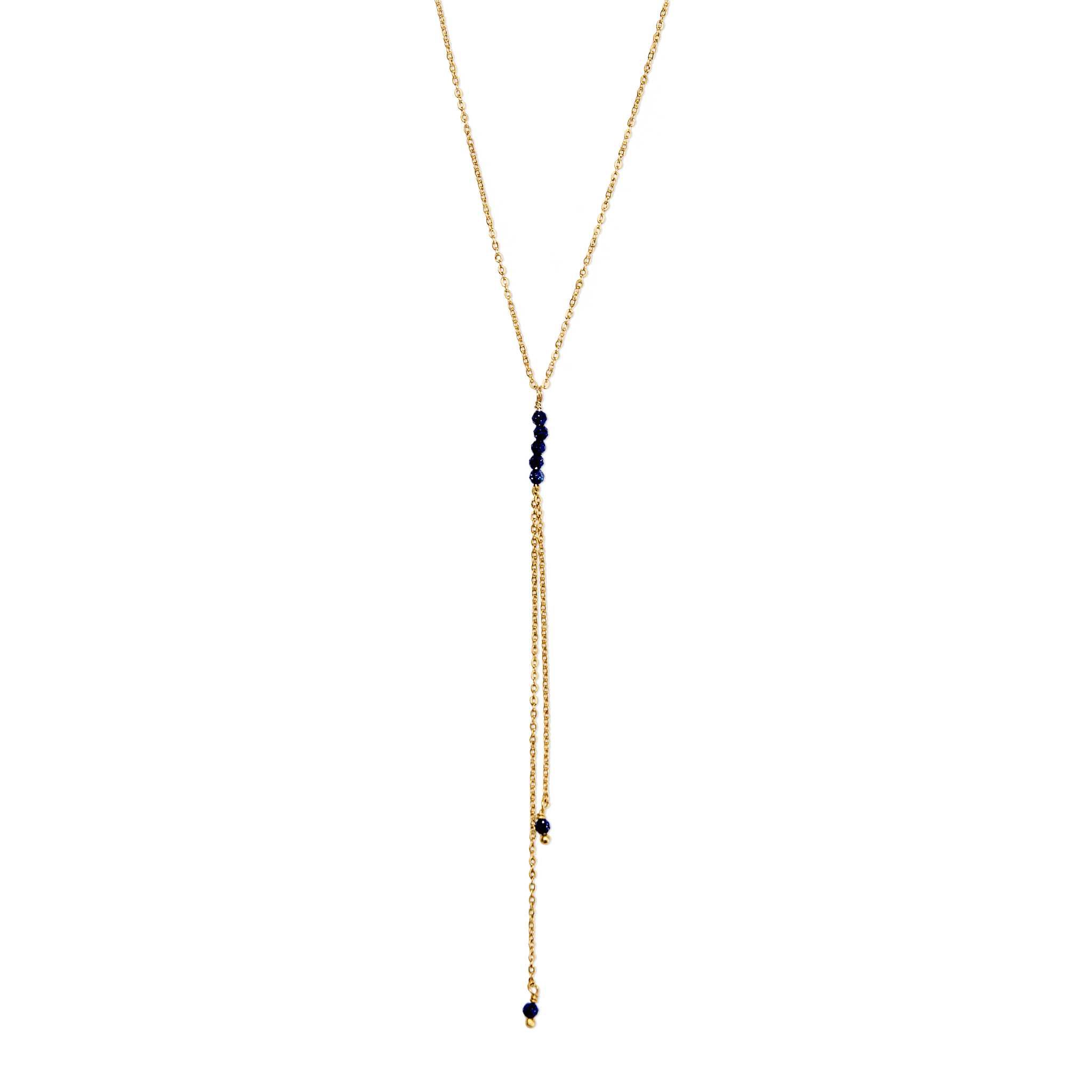 Collier Y pierre