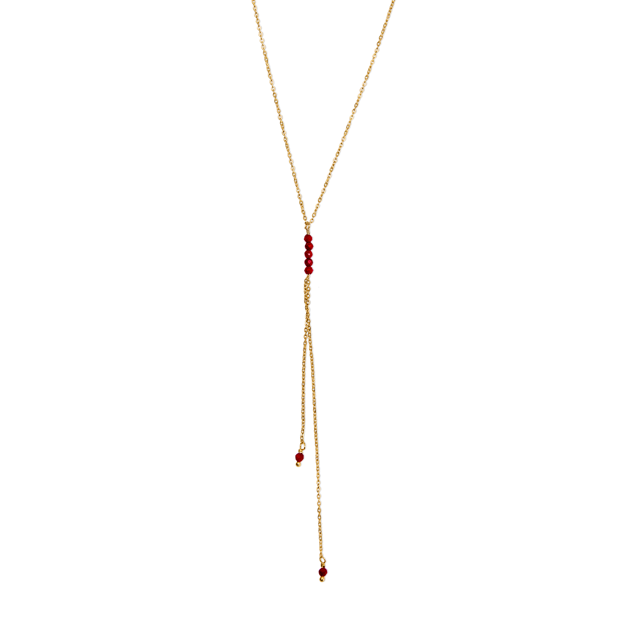 Collier Y pierre
