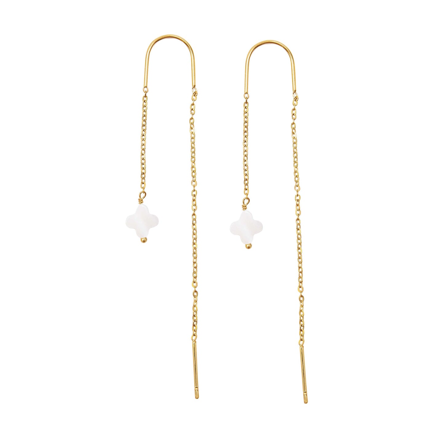 Boucles pendante trèfle