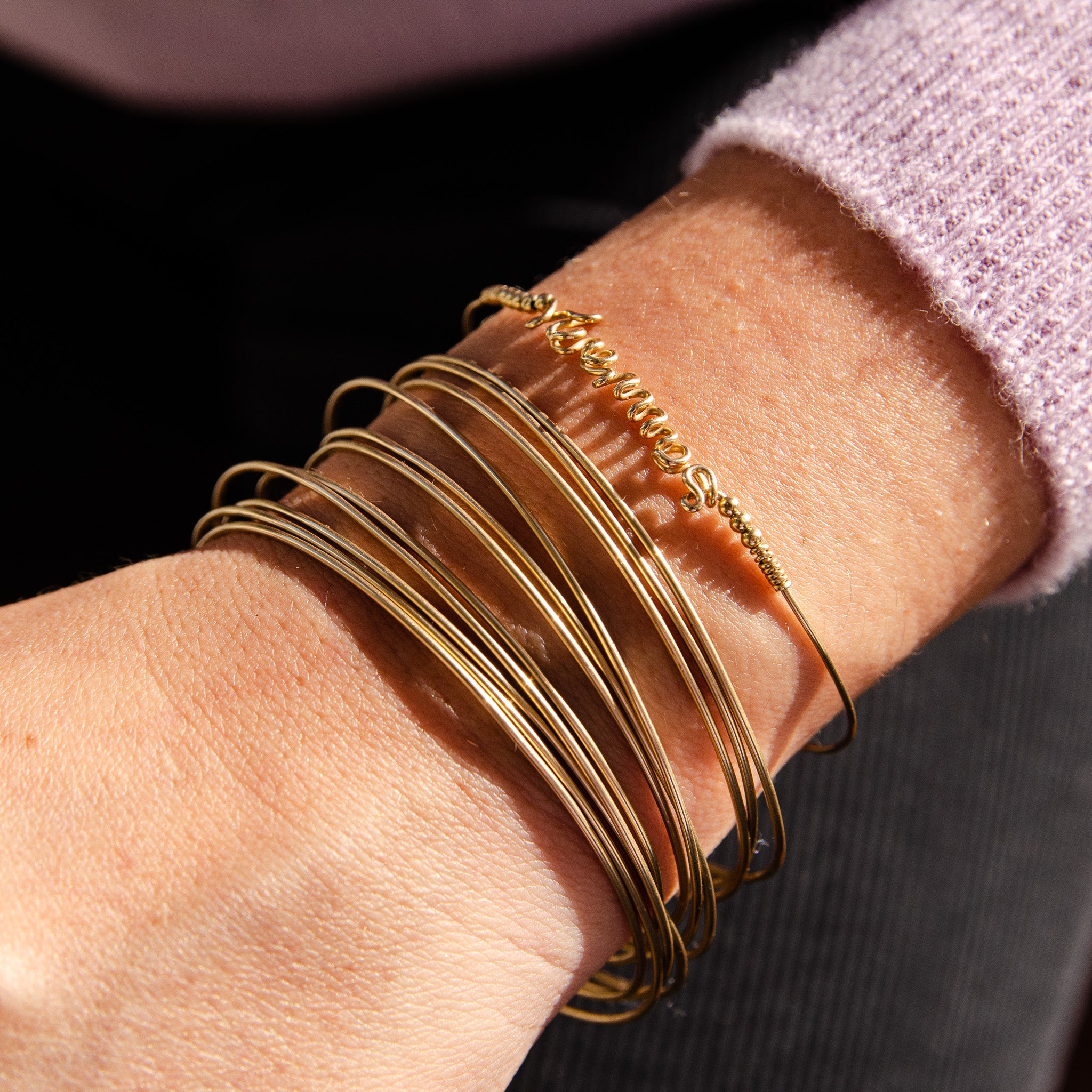 Semainier Jonc Or gold filled 14K