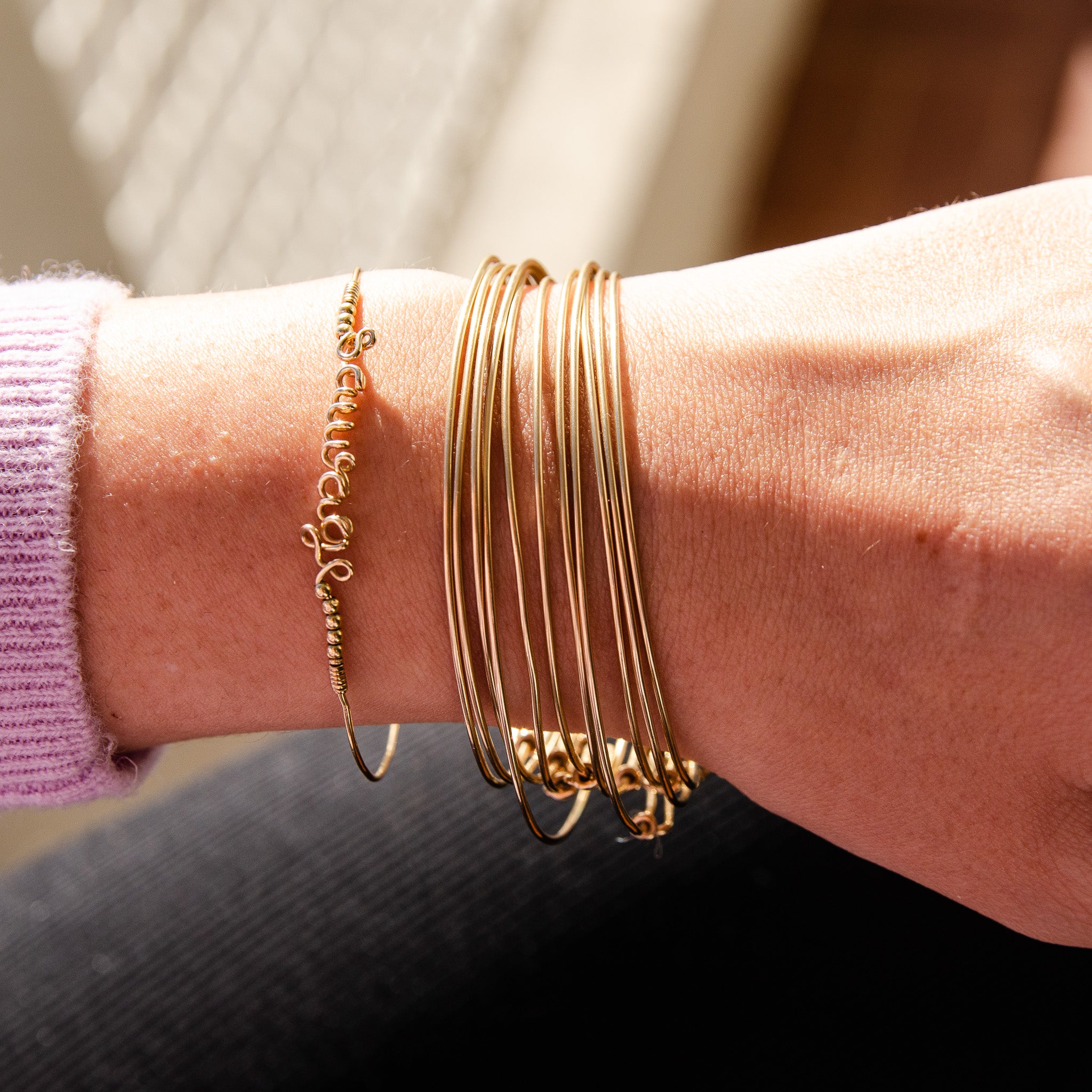Semainier Jonc Or gold filled 14K