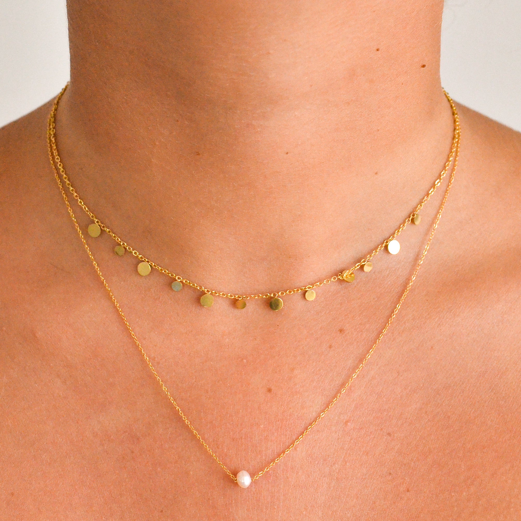 Collier pampille doré