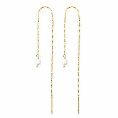 Boucles pendante perle