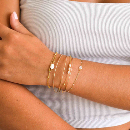 Bracelet double nacre