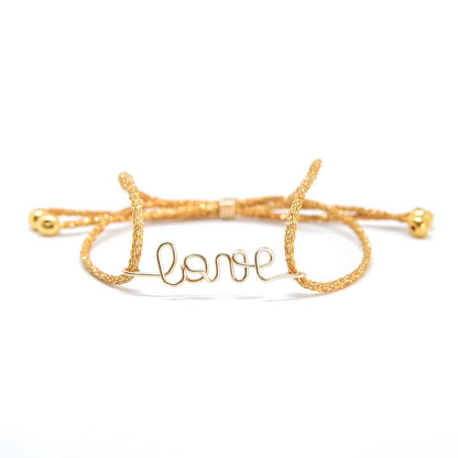 Bracelet cordon paillette
